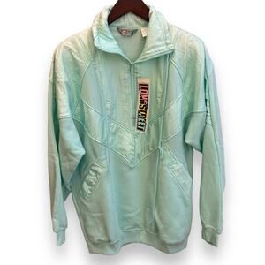 NWT Deadstock Vintage Windbreaker Sweatshirt Longstreet Womens Large